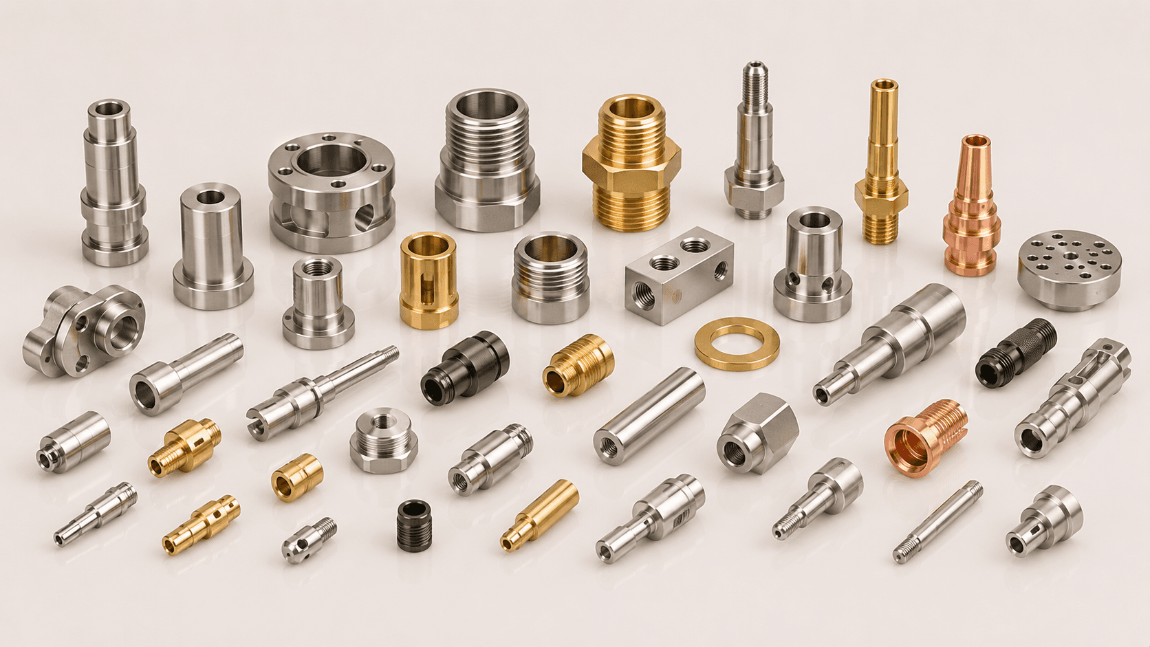 Precision CNC turned brass component manufactured to tight tolerances by Pragati Products India